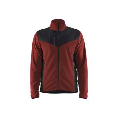 Blaklader 5942 Knitted Jacket With Softshell - Burned Red/Black