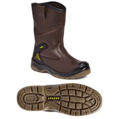 Apache AP305 Brown Waterproof Safety Rigger Boot S3 WR SRC