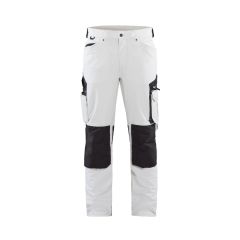 Blaklader 1089 4-Way Stretch Painters Trousers (White / Dark Grey)