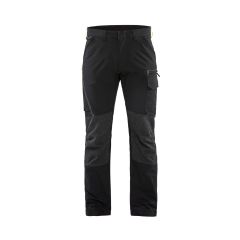 Blaklader 1422 4-Way-Stretch Service Trousers (Black/High Vis Yellow)