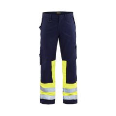 Blaklader 1478 Multinorm Trousers (Navy/High Vis Yellow)