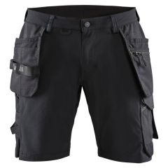 Blaklader 1520 4-Way Stretch Craftsman Work Shorts (Black / Dark Grey)