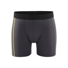Blaklader 1847 Boxer Shorts XLIGHT 100% Merino (Dark Grey/Yellow)