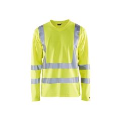 Blaklader 3381 High Visibility Long-Sleeved T-Shirt (Yellow)