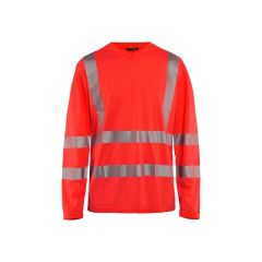 Blaklader 3385 High Vis T-Shirt Long Sleeve (Red Hi Vis)
