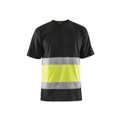 Blaklader 3387 High Vis T-Shirt Class 1 (Black/High Vis Yellow)