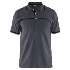 Blaklader 3389 Pique Polo Shirt (Mid Grey / Black)