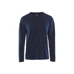 Blaklader 3483 Flame Retardant Long-Sleeve T-Shirt (Navy)