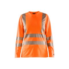 Blaklader 3485 Ladies High Vis T-Shirt Long Sleeve T-Shirt (High Vis Orange)