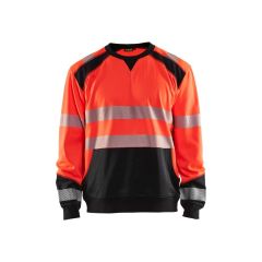 Blaklader 3541 High Vis Sweatshirt (Red/Black)