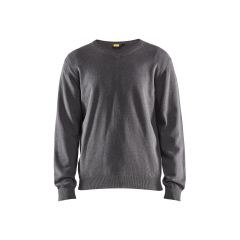 Blaklader 3590 Knitted Pullover 100% Cotton (Black Melange)