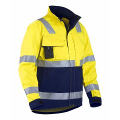 Blaklader 4064 High Visibility Jacket (Yellow/Navy Blue)
