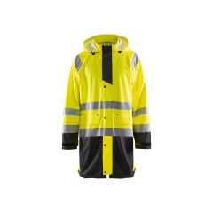 Blaklader 4324 Rain Jacket High Vis Level 1 - Waterproof, Windproof (Yellow/Black)
