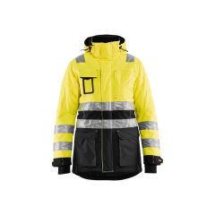 Blaklader 4472 Ladies High Vis Winter Parka - Waterproof, Quilt Lined (Yellow/Black)