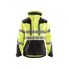 Blaklader 4496 High Vis Shell Jacket - Waterproof, Windproof (High Vis Yellow/Black)