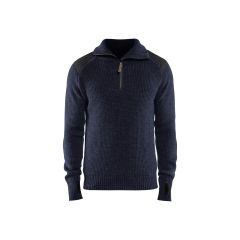 Blaklader 4630 Wool Sweater (Dark Navy/Dark Grey)