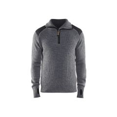 Blaklader 4630 Wool Sweater (Grey Melange/Dark Grey)