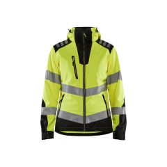 Blaklader 4791 Women&#039;s High Vis Softshell Jacket - Waterproof, Windproof (High Vi Yellow/Black)