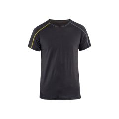 Blaklader 4798 Underwear T-Shirt XLIGHT 100% Merino (Dark Grey/Yellow)