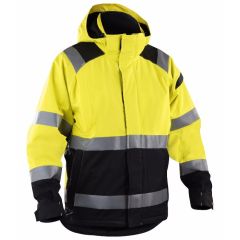 Blaklader 4987 Hi Vis Waterproof Shell Jacket (Yellow/Black)