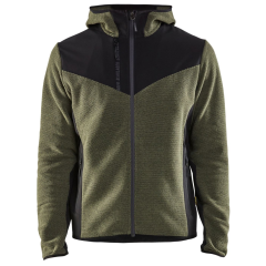 Blaklader 5940 Knitted Jacket with Softshell (Autumn Green / Black)