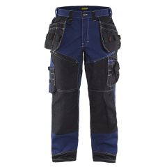 Blaklader X1500 1370 Xtreme Cotton Twill Trousers with Nail Pockets X1500 (Navy Blue/Black)