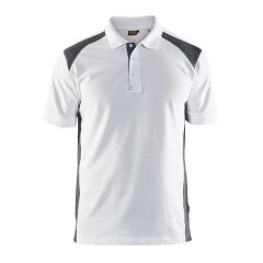 Blaklader 3324 Polo Shirt - White/Dark Grey