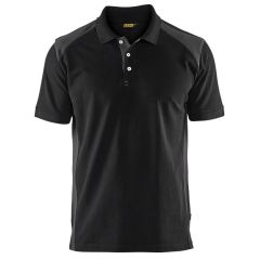 Blaklader 3324 Pique 2 Colour Polo Shirt (Black/Dark Grey)