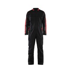 Blaklader 6144 Industry Overall Boiler Suit with Stretch (Black / Red)