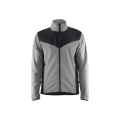 Blaklader 5942 Knitted Jacket With Softshell - Grey Melange/Black