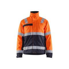 Blaklader 4069 Multinorm Inherent Winter Jacket - Orange/Navy Blue