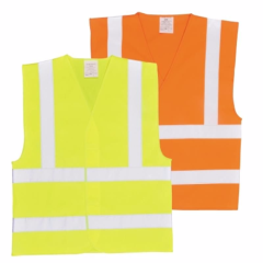 Portwest C470 Hi-Vis Two Band & Brace Vest (Orange And Yellow)