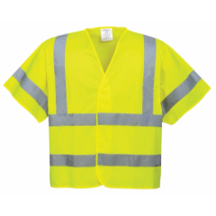 Portwest C471 Hi-Vis Short Sleeved Vest (Yellow)