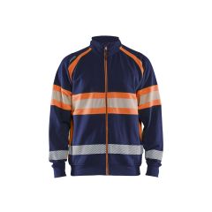 Blaklader 3551 Hi-Vis Sweater - Navy Blue/Orange