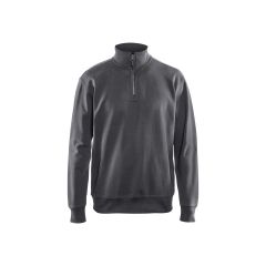 Blaklader 3369 Sweatshirt With Half Zip - Dark Grey