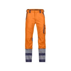Dassy 201076 Minnesota Stretch Hi-Vis Work Trousers  - Fluo Orange/Navy