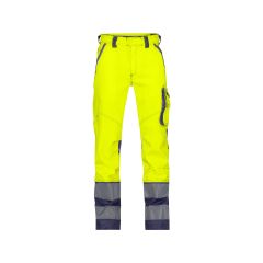 Dassy 201076 Minnesota Stretch Hi-Vis Work Trousers  - Fluo Yellow/Navy