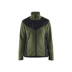 Blaklader 5943 Women's Knitted Jacket With Softshell - Autumn Green/Black