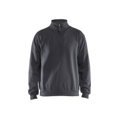 Blaklader 3587 Sweatshirt Half-Zip - Mid Grey