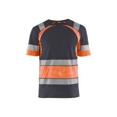 Blaklader 3421 Hi-Vis T-Shirt - Mid Grey/ Hi-Vis Orange