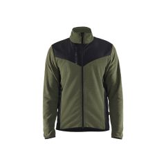 Blaklader 5942 Knitted Jacket With Softshell - Autumn Green/Black