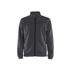 Blaklader 3362 Sweatshirt With Full Zip - Mid Grey/Black