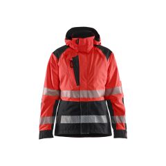 Blaklader 4436 Women's Shell Jacket Hi-Vis - Red Hi-Vis/Black