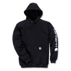 Carhartt K288 Sleeve Logo Hoodie Sweatshirt - Men's - Black