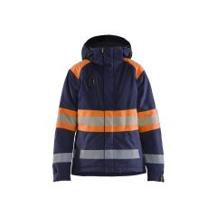 Blaklader 4470 Women's Winter Jacket Hi-Vis - Navy Blue/Orange