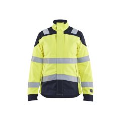 Blaklader 4969 Women's Multinorm Inherent Jacket - Hi-Vis Yellow/Navy Blue