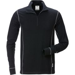 Fristads Flamestat Half Zip Polo Shirt 7029 MOF (Black)