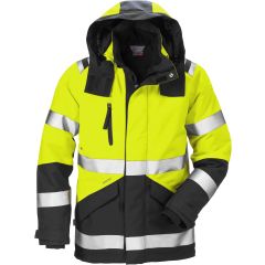 Fristads High Vis Gore-Tex Shell Jacket CL 3 4988 GXB - Waterproof, Windproof, Breathable (Hi Vis Yellow/Black)