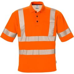 Fristads High Vis Polo Shirt CL 3 7406 PHV (Hi Vis Orange)