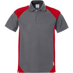 Fristads Polo Shirt 7047 PHV (Grey/Red)